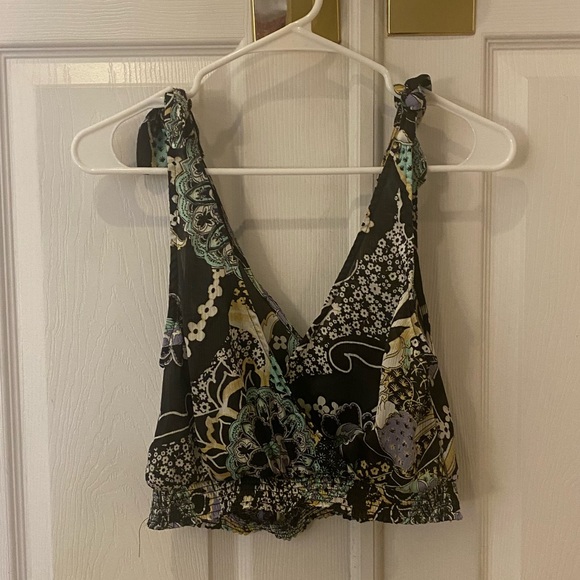 🤩 Free People floral crop tank 🤩 - Picture 1 of 4